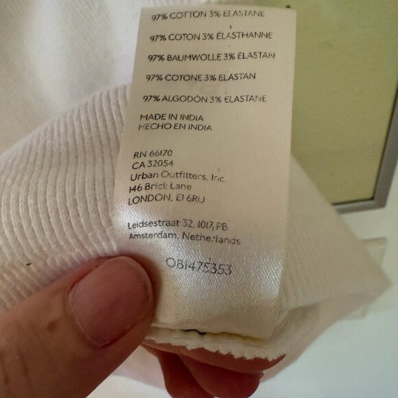 Anthropologie Off-White Asymmetrical Tank Top - Picture 5 of 5